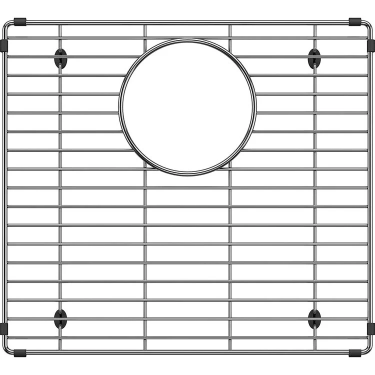 Sink Grid Ikon Rear Center Drain Stainless Steel for 60/40 Double Bowl Sink Right 14 Inch - Frankwebs