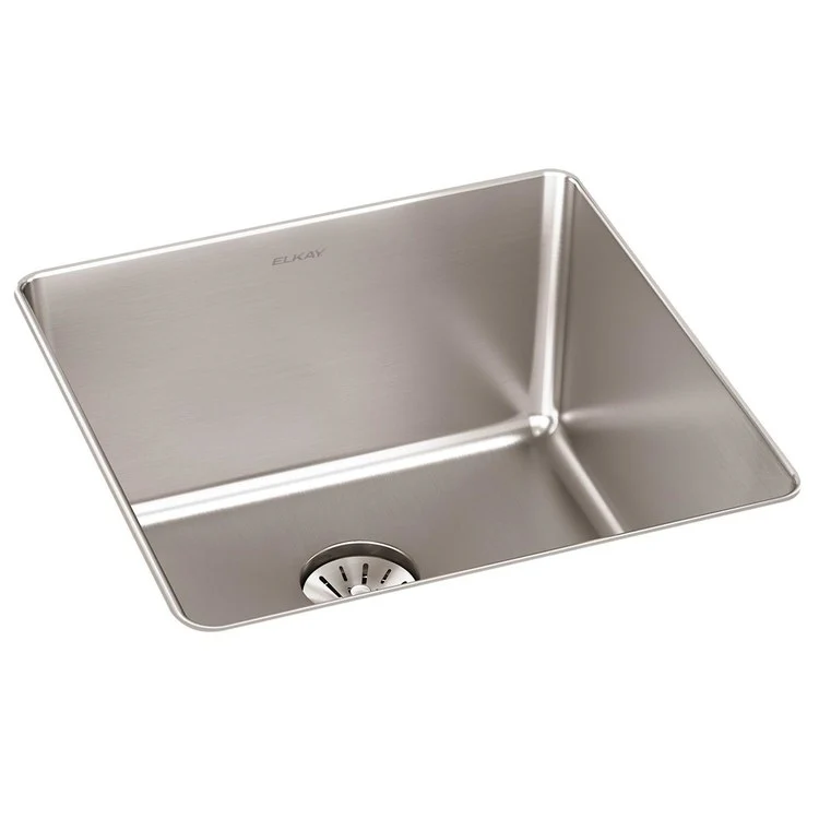 Kitchen Sink Lustertone Iconix 18.5 x 18.5 Inch Single Bowl with Perfect Drain Luminous Satin Undermount - Frankwebs