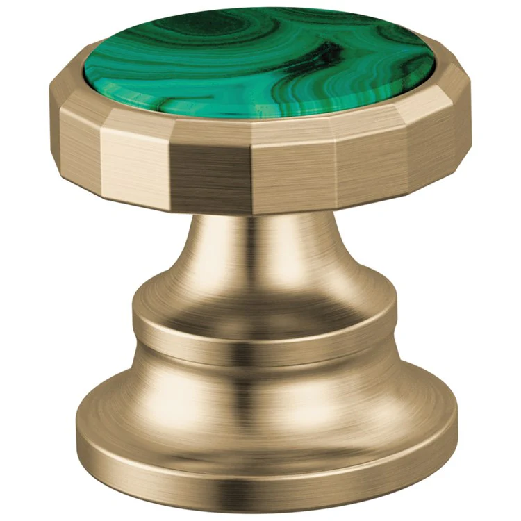Handle Kit Beauclere 2 Wheel Brilliance Black Onyx/Malachite Inlay for Widespread Lavatory Faucet - Frankwebs