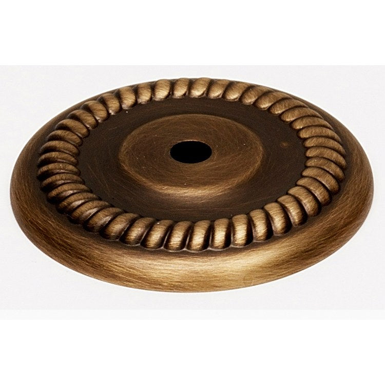 Backplate Rope 1-1/2 Inch Antique English Matte Brass for A812-38 - Frankwebs