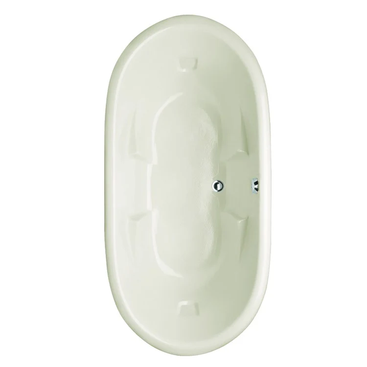 Soaking Tub Designer Collection Aimee 72 x 36 Inch Drop-In Tub Only Center Bone Acrylic - Frankwebs