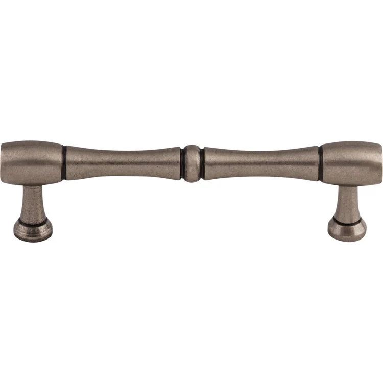 Pull Nouveau Bamboo D Handle Pewter Antique Brass 3-3/4 Inch 4-9/16x9/16 Inch - Frankwebs