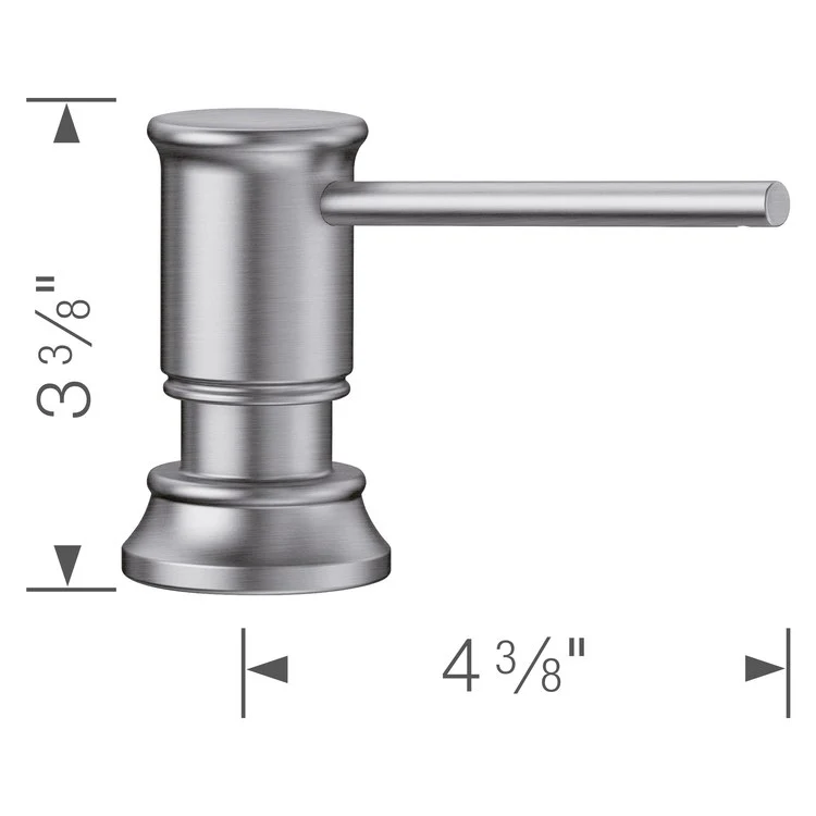 Empressa Soap Dispenser - Stainless Steel - Frankwebs