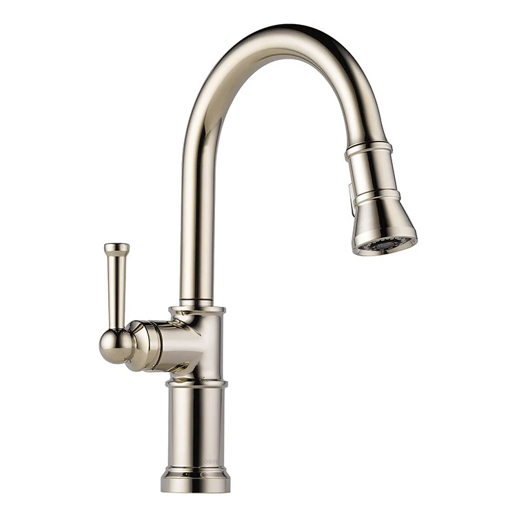 Kitchen Faucet Artesso 1 Lever ADA Brilliance Luxe Gold 1.8 Gallons per Minute Pull Down Handshower - Frankwebs