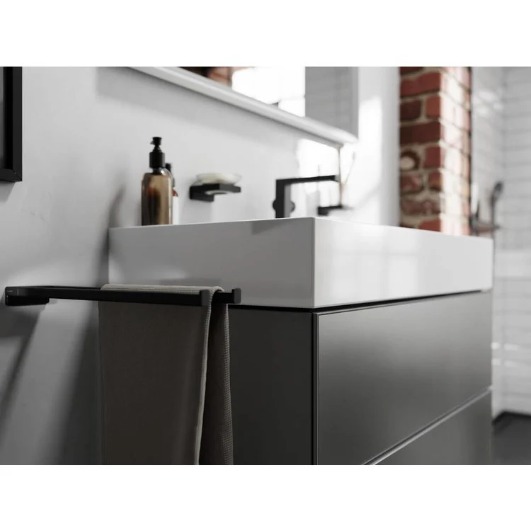 Towel Bar AddStoris 18 Inch Dual Matte Black Metal - Frankwebs