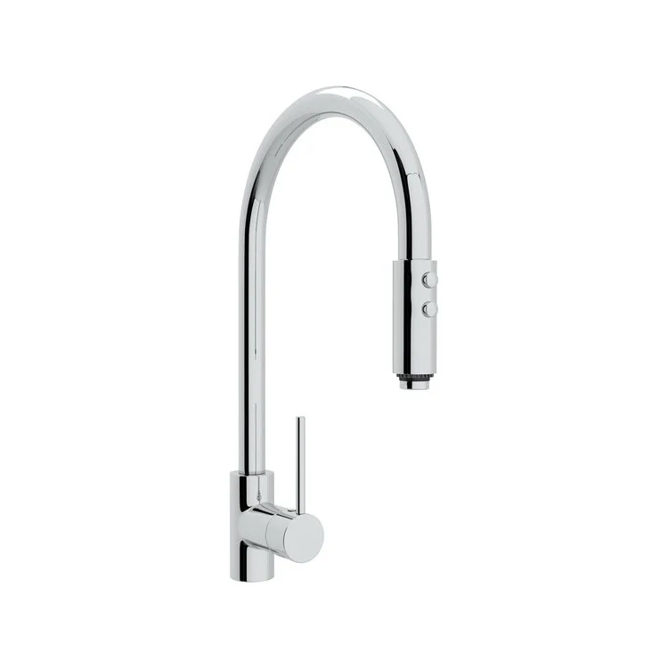 Kitchen Faucet Pirellone Pull Down 1 Metal Lever Satin Nickel 1.8 Gallons per Minute - Frankwebs