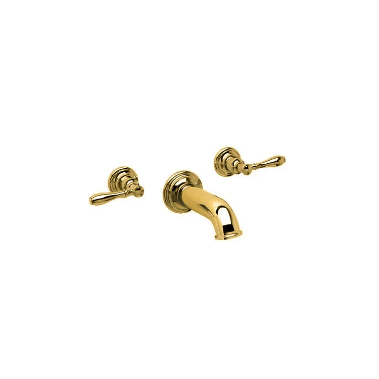 Tub Filler Ithaca Wall Mount 2 Lever ADA Stainless Steel PVD - Frankwebs