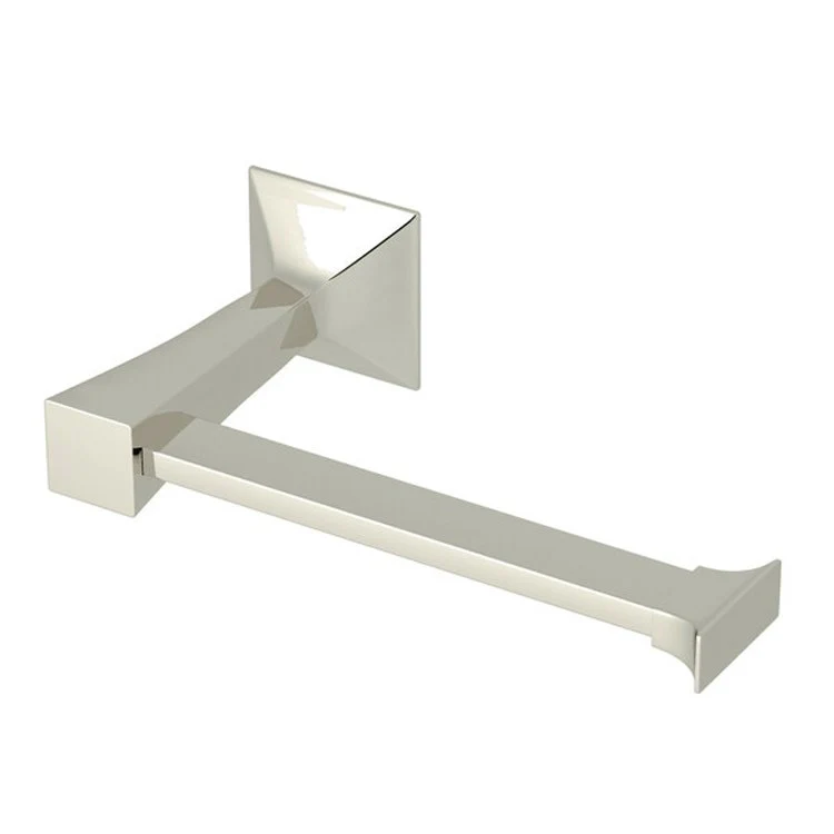 Toilet Paper Holder Vincent Single Polished Nickel Brass/Zinc 3-11/32 Inch Wall Mount - Frankwebs