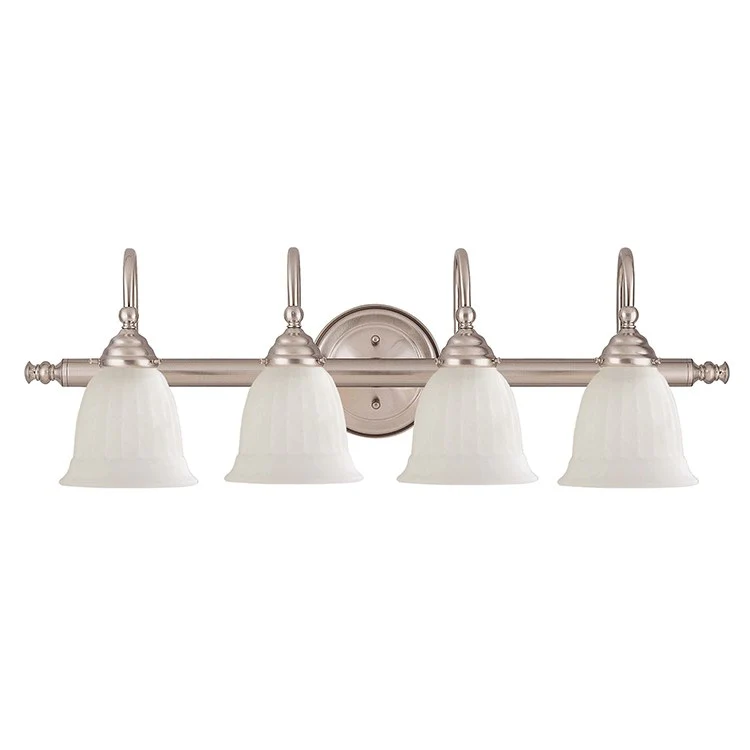 Brunswick Four-Light Bathroom Vanity Fixture without Shades - Frankwebs