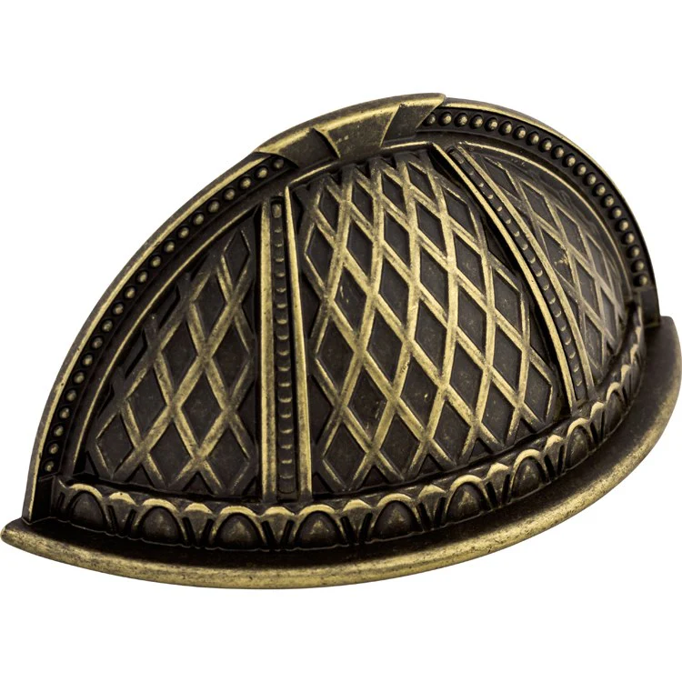 Pull Trevi Cup for Decorative Hardware German Bronze Zinc Alloy 2-1/2 Inch - Frankwebs