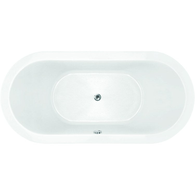 Air Tub Ston Collection Emerald Drop-In White Oval Hydroluxe SS 72 x 42 x 23-1/2 Inch - Frankwebs