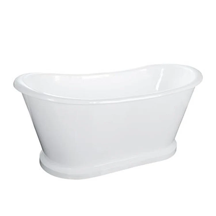 Freestanding Tub Raynor 66 Inch Oval Cast Iron White No Faucet Holes Rolled Rim - Frankwebs