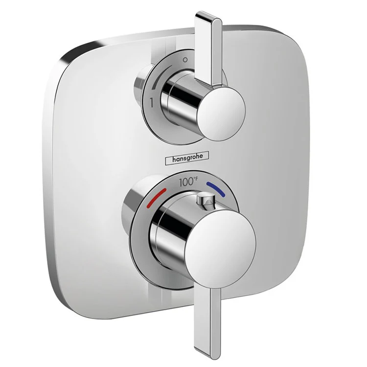 Ecostat E Two Handle Thermostatic Valve Trim with Volume Control and Diverter - Frankwebs