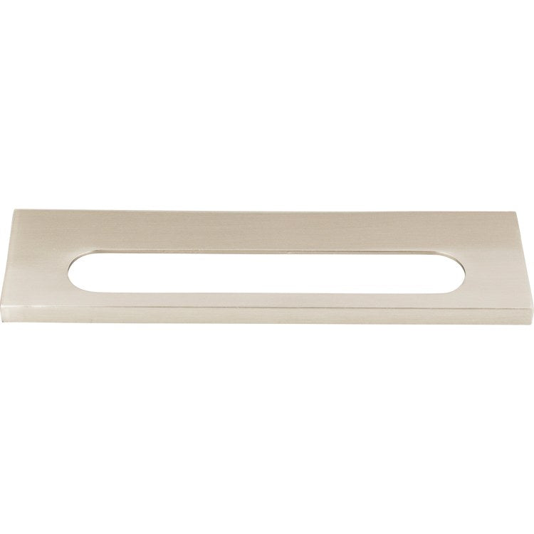 Drawer Pull Atlas Modern Square Edge Tab Brushed Nickel Zinc Alloy 5-1/16 Inch - Frankwebs