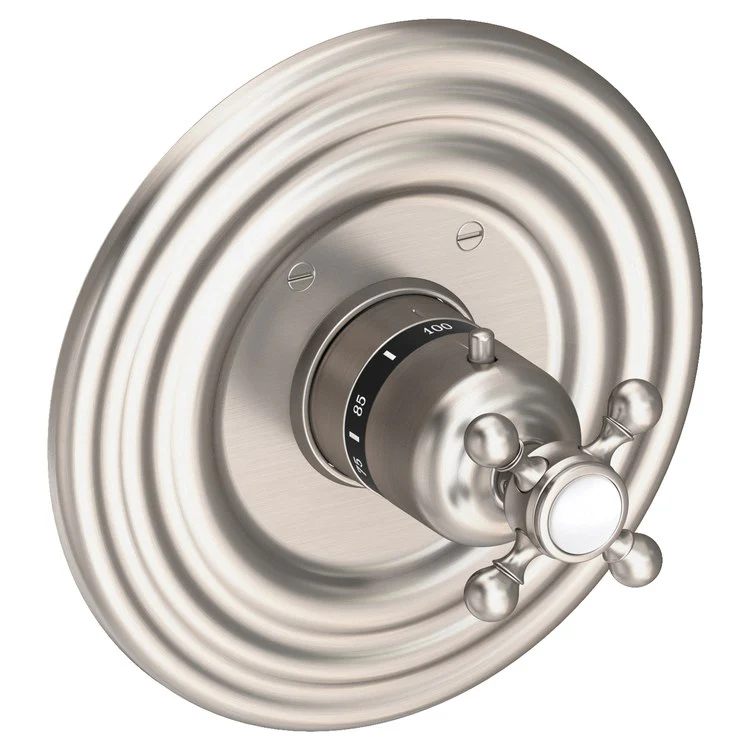 Astor Round Thermostatic Valve Trim with Cross Handle - Frankwebs