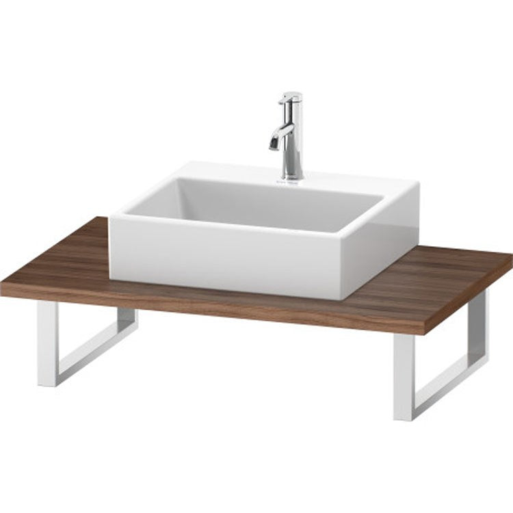 Lavatory Console L-Cube Brushed Oak Single Basin 31-1/2 x 21-5/8 Inch 1-1/8 Inch - Frankwebs