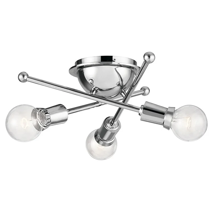 Armstrong Three-Light Flush Mount Ceiling Fixture - Frankwebs