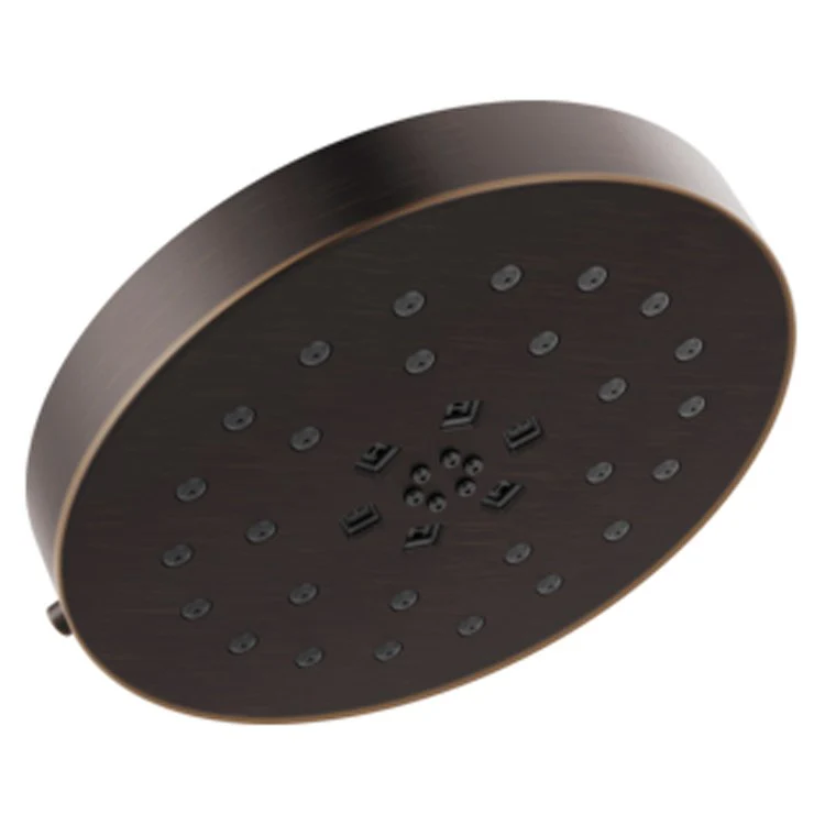 Showerhead Universal Showering Components 4 Functions Round with H2Okinetic Technology Venetian Bronze 8 Inch 1.75 Gallons per Minute H2Okinetic PowerDrench Spray Massaging Spray H2Okinetic UltraSoak Spray and Pause - Frankwebs