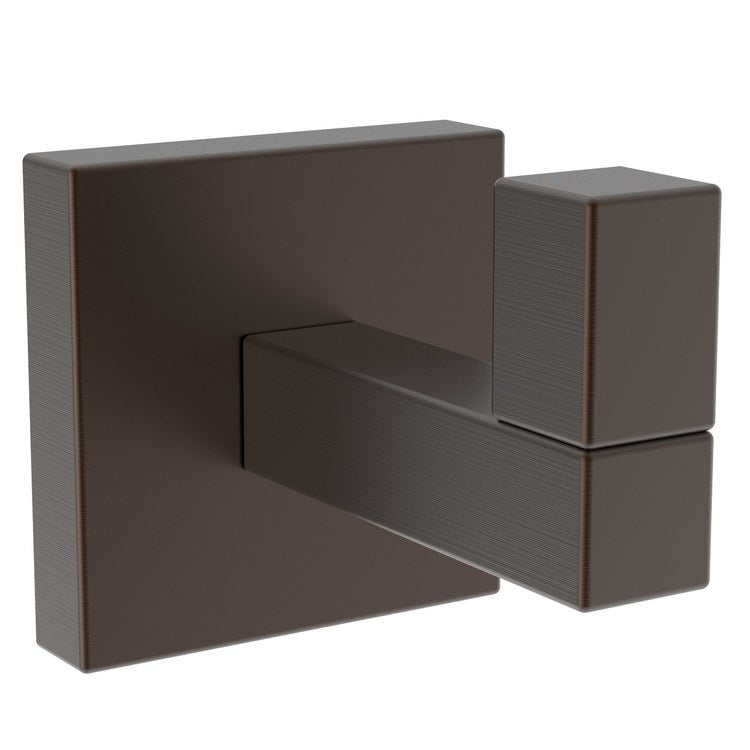 Robe Hook Cube 2 Single French Gold PVD 1-4/5 Inch 2-3/8 Inch Wall Mount Brass - Frankwebs