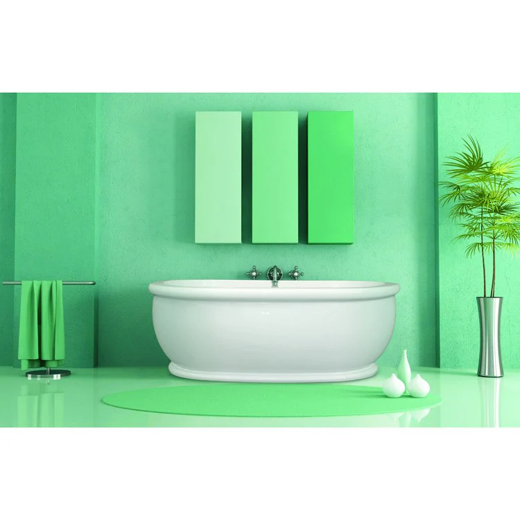 Soaking Tub Designer Collection Domingo 66 x 36 Inch Freestanding Tub Only Side Center Biscuit Acrylic - Frankwebs