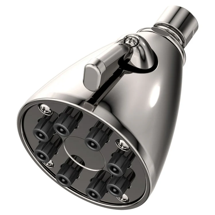 Single-Function Eight-Jet Showerhead - Aged Brass - Frankwebs