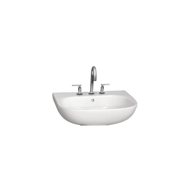 Lavatory Sink Tonique 550 Wall Hung 21-3/4 Inch 4 Inch Spread White - Frankwebs