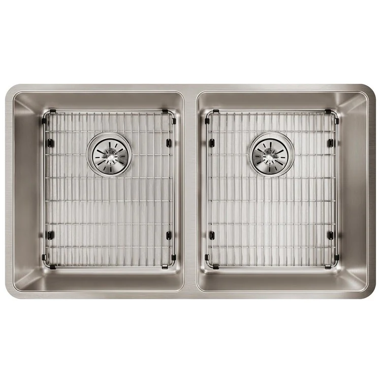 Sink Grid Bottom Grid 13 x 15.5 Inch Polished Stainless Steel for Bowls with Rear Center Drain Opening - Frankwebs