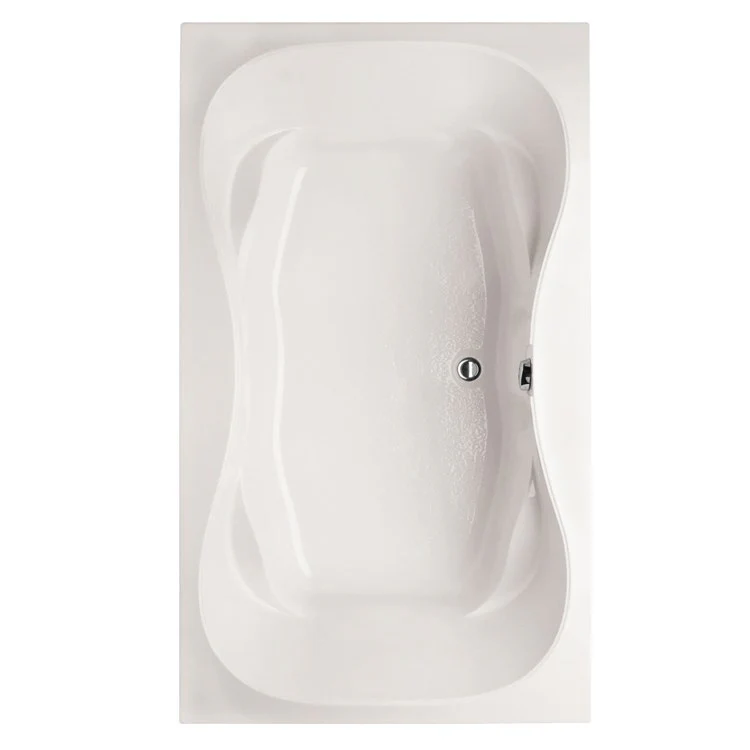 Soaking Tub Designer Collection Evansport 72 x 42 Inch Drop-In Tub Only Side Center White Acrylic - Frankwebs