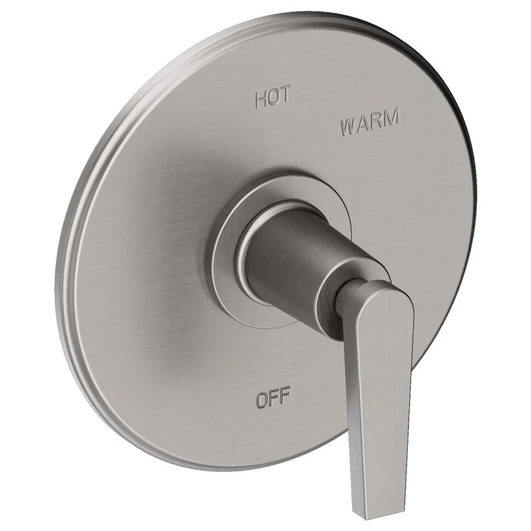 Pressure Balance Valve Trim Dorrance Round 1 Lever Midnight Chrome ADA Depth 3-1/6 Inch - Frankwebs