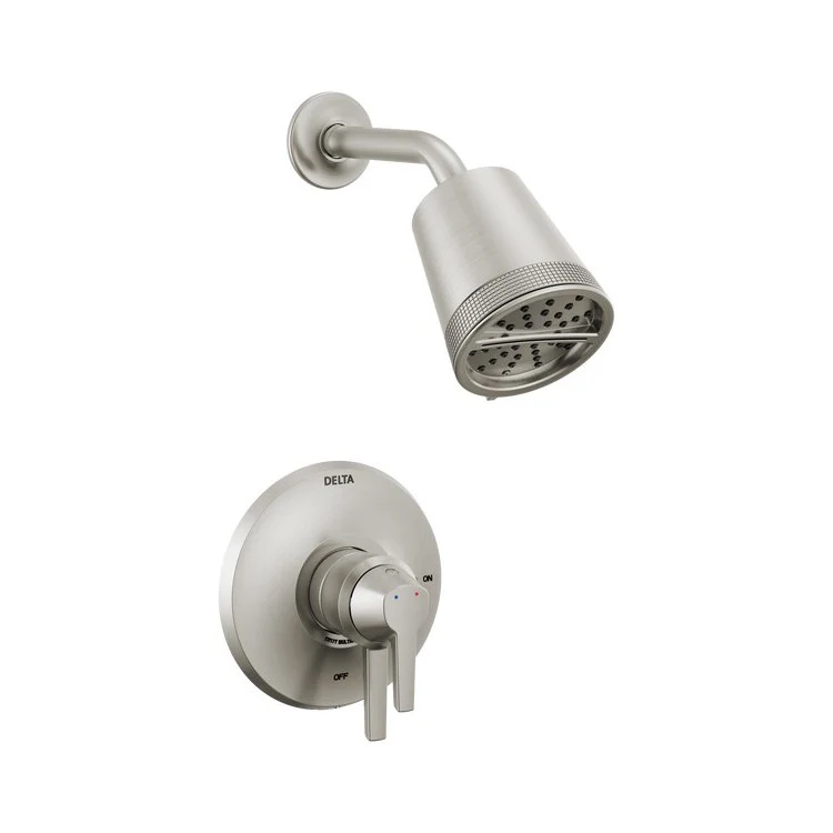 Shower Trim Galeon 17S with Cylinder Showerhead and Touch-Clean 1 Lever Lumicoat Chrome ADA 1.75 Gallons per Minute 3 Function - Frankwebs