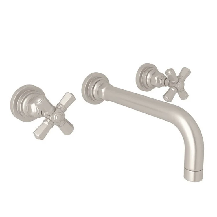 Lavatory Faucet San Giovanni Wall Mount 2 Cross Tuscan Brass 1.2 Gallons per Minute - Frankwebs