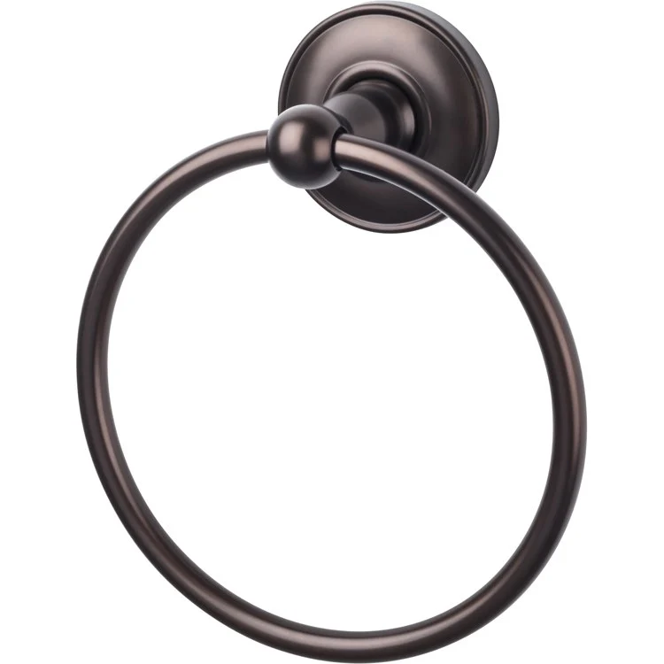 Towel Ring Edwardian Bath 7 Inch Plain Backplate Polished Chrome Zinc Alloy for Bath Hardware - Frankwebs