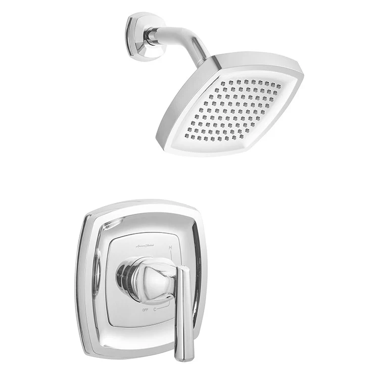 Edgemere Pressure Balance Shower Valve Trim with Cartridge and Water-Saving Shower Head - Frankwebs