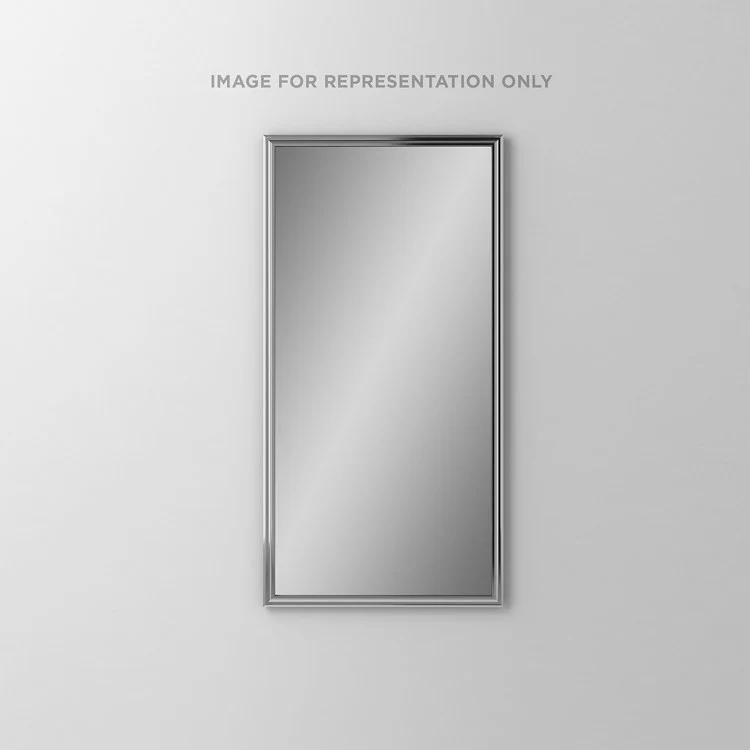 Bathroom Mirror Main Line Rosemont Frame Rectangular 16W x 30H Inch Brushed Black Wall Mount - Frankwebs