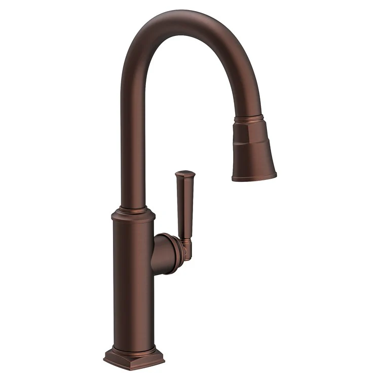 Kitchen Faucet Zemora 1 Lever ADA Antique Nickel Pull Down Spout Height 10-4/9 Inch 1.8 Gallons per Minute - Frankwebs