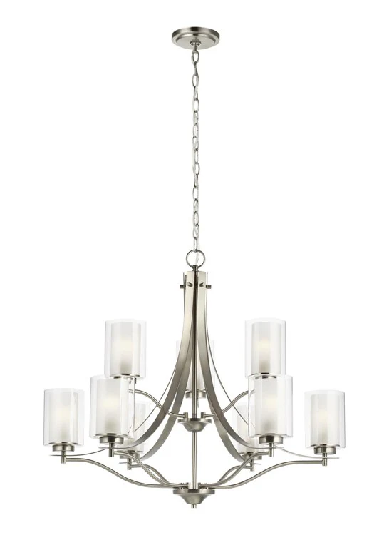 Elmwood Park Nine-Light Two-Tier Chandelier - Frankwebs