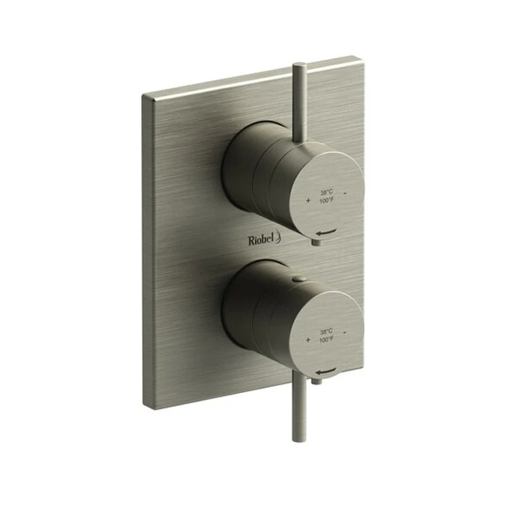 Thermostatic Valve Pallace Pressure Balance System Rectangular 4-Way 2 Lever Chrome ADA 5-1/2W x 7-1/8H Inch - Frankwebs
