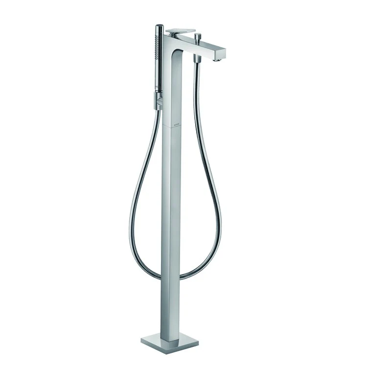 Tub Filler Trim Citterio Freestanding with Wand Rhombic Cut 1 Lever Brushed Black Chrome - Frankwebs