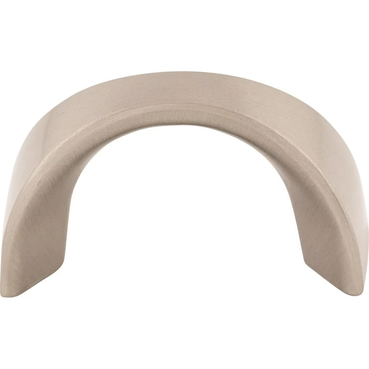 Pull Nouveau Crescent D Handle for Decorative Hardware Brushed Satin Nickel Zinc Alloy 1-1/4 Inch 1-9/16 Inch Length - Frankwebs