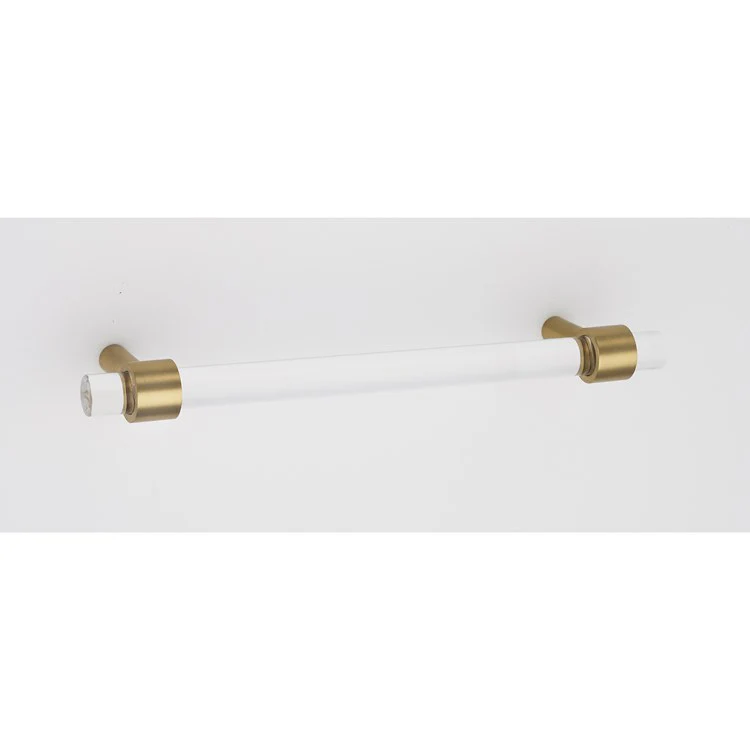 Pull Contemporary Acrylic Satin Brass 8 Inch 9-1/2 Inch 1-3/4 Inch - Frankwebs