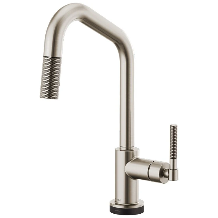 Litze Single Handle SmartTouch Pull Down Faucet with Angled Spout/Knurled Handle - Frankwebs