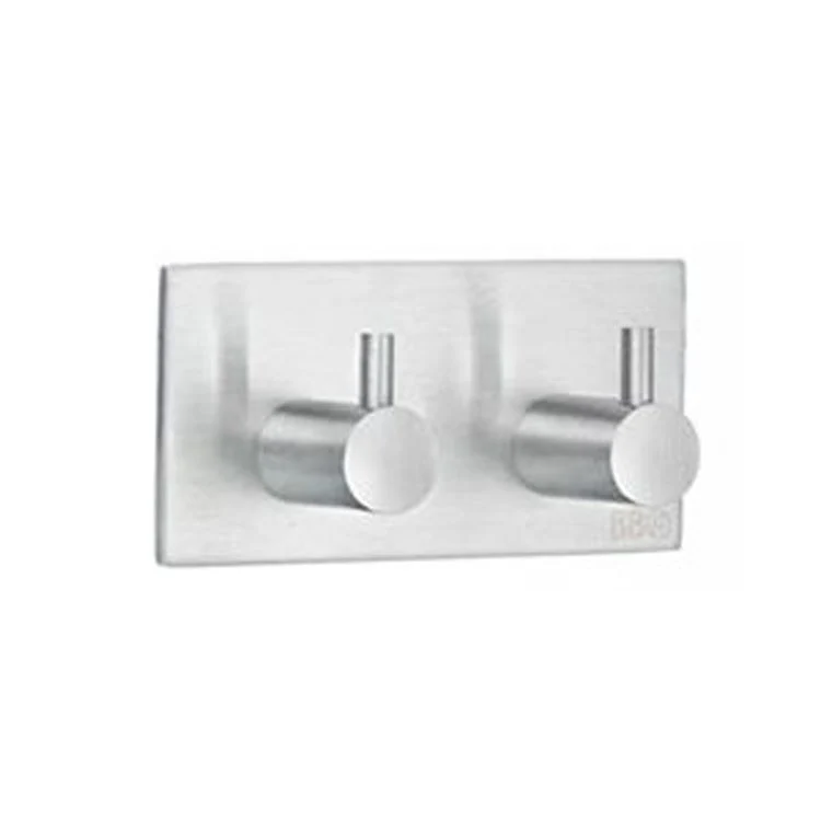 Hook Design Square Double Brushed Stainless Steel 1-1/4 x 3-1/2 x 1-3/4 Inch 1-1/4 Inch Wall Mount - Frankwebs