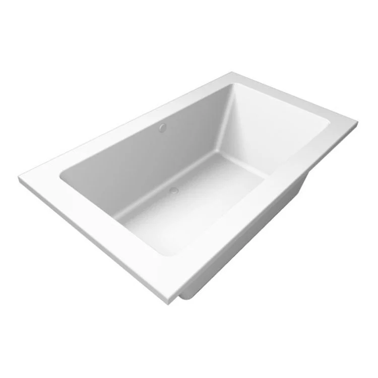 Combination Tub Designer Collection Kayla 74 x 42 x 22 Inch Center Drain Biscuit Rectangle - Frankwebs