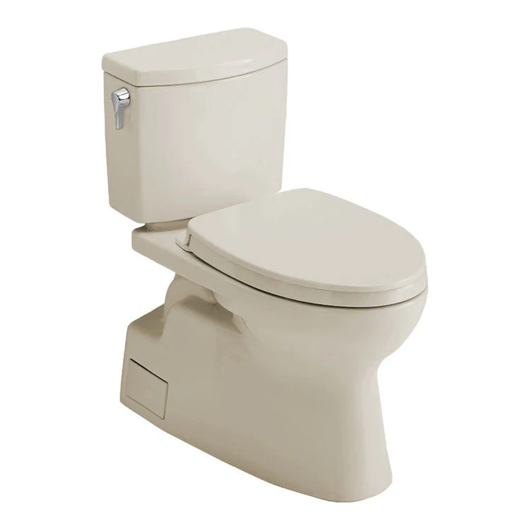Toilet Vespin II 2 Pieces Universal Height Bone Elongated ADA 30 Inch 1.0 Gallons per Flush Left Hand Chrome Soft Close - Frankwebs