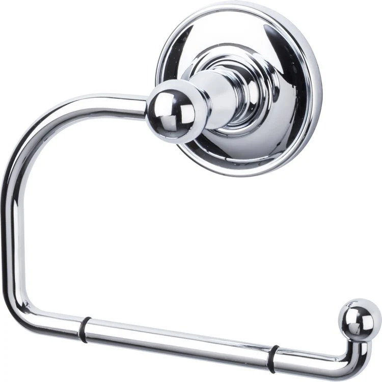 Toilet Paper Holder Edwardian Bath Open Plain Backplate Polished Chrome Zinc Alloy 6 Inch 2-1/2 Inch Wall Mount - Frankwebs