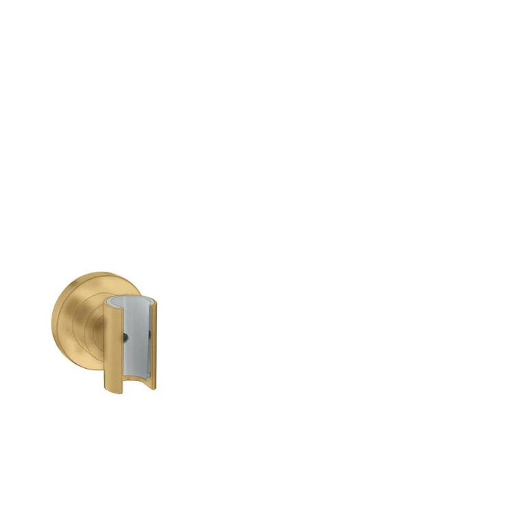 Handshower Holder Citterio Wall Mount Brushed Black Chrome 2-3/8L x 2-1/2W x 2-1/2H Inch Brass - Frankwebs