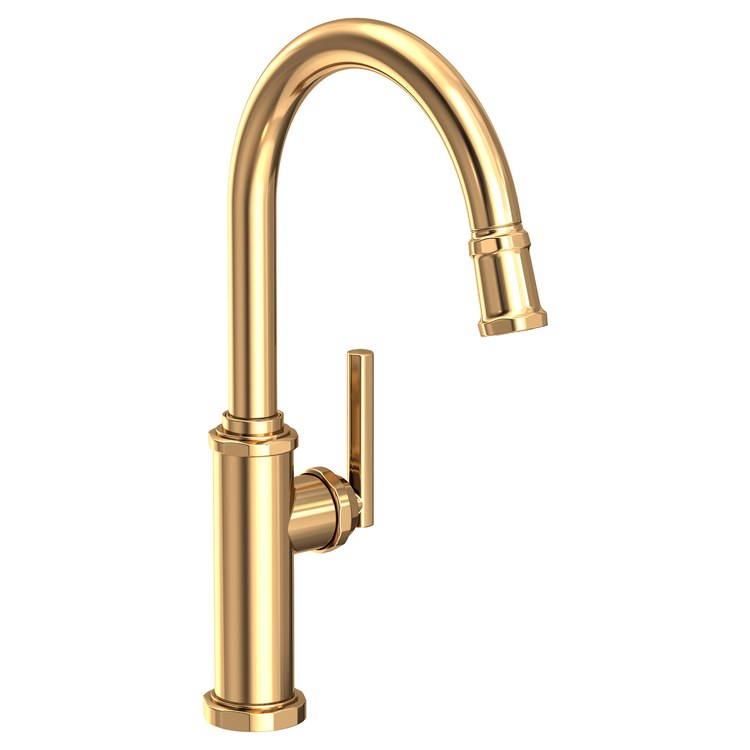 Kitchen Faucet Heaney 1 Lever ADA Matte White Pull Down Spout Height 10-3/4 Inch 1.8 Gallons per Minute - Frankwebs