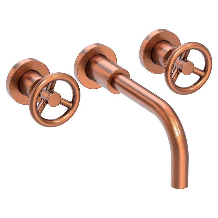 Slater Two Handle Wall-Mount Bathroom Faucet - Polished Gold PVD - Frankwebs