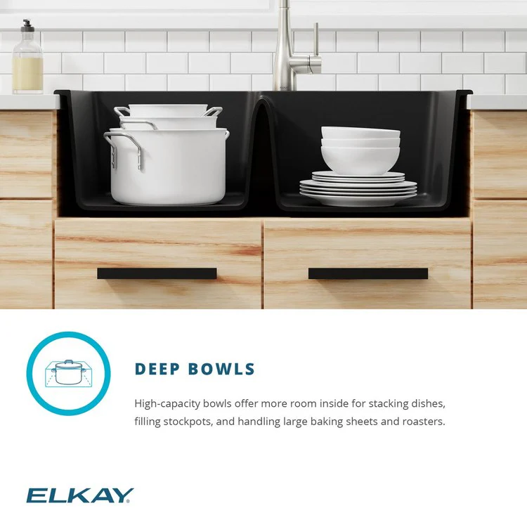 Kitchen Sink Quartz Classic 33 x 22 Inch Double Bowl Offset White Drop-In - Frankwebs
