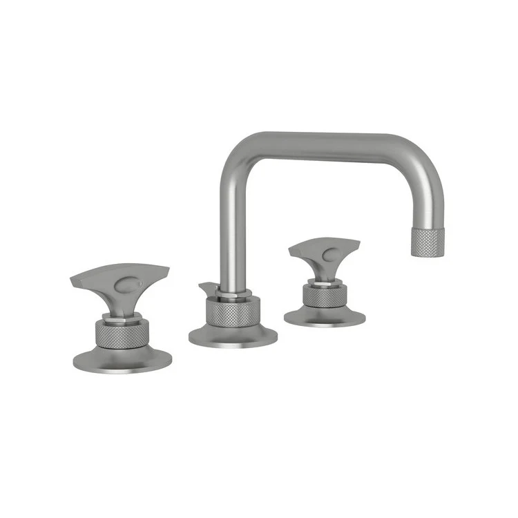 Lavatory Faucet Graceline Widespread 2 Metal Dial Lever Gun Metal 1.5 Gallons per Minute U-Spout - Frankwebs
